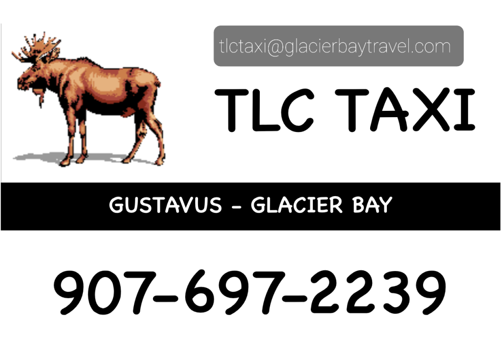 tlc-taxi TLC Taxi, Gustavus, Glacier Bay. 907-697-2239